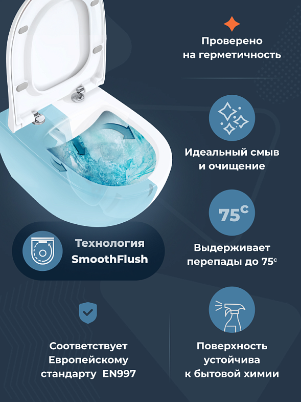 VitrA Aura комплект подвесного унитаза 4 в 1 (унитаз, инсталляция, панель смыва, сиденье) фото 2