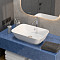 Раковина чаша VitrA Geo (Гео) 7425B003-0012, 60 x 39 см, накладная, белая, антибактериальное покрытие Hygiene (Хайджн) фото 13