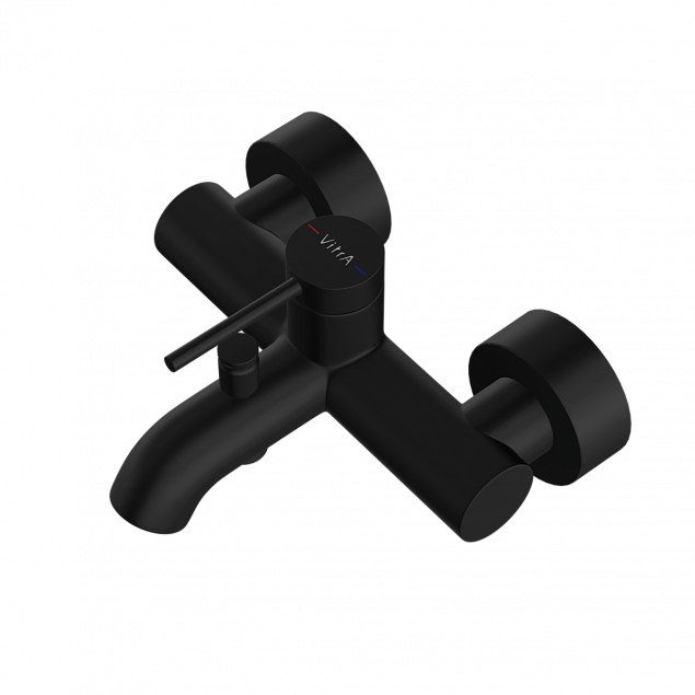 Комплект смесителей VitrA Minimax Round (Минимакс Раунд) 459361, матовый черный фото 7