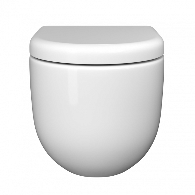 Подвесной унитаз VitrA Liquid (Ликвид) 7321B403-0075 без сиденья, безободковый, Rim-ex (Рим-экс), белый, санитарный фарфор, антибактериальное покрытие Hygiene + Clean (Хайджн + Клин) фото 2