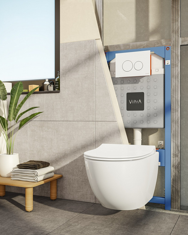 Инсталляция для подвесного унитаза VitrA V12 762-5800-01, без кнопки смыва фото 4