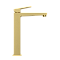 Смеситель для раковины-чаши VitrA Minimax Square (Минимакс Скуэр) A4372425EXP, однорычажный, брашированное золото, латунь фото 11