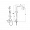 Душевая система VitrA Joy (Джой) A4729836EXP, с термостатическим смесителем и ручным душем, матовая черная фото 16