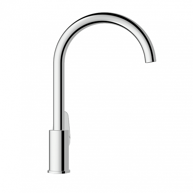 Смеситель для кухни VitrA Flow Round (Флоу Раунд) A43407EXP, с поворотным изливом, однорычажный, хром, латунь фото 4