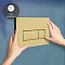 Кнопка смыва для инсталляции VitrA Root Square (Рут Скуэр) 740-2324, глянцевое золото двойный смыв фото 13