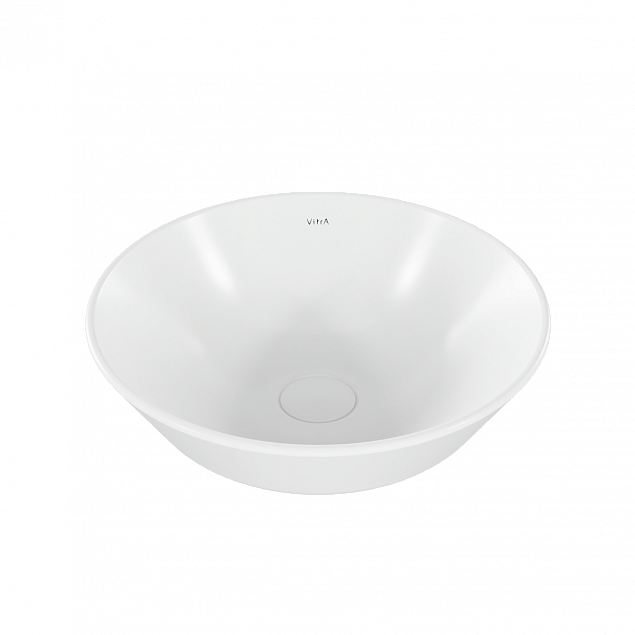Раковина чаша VitrA Geo (Гео) 7421B003-0016, 38 x 38 см, накладная, белая, антибактериальное покрытие Hygiene (Хайджн) фото 2
