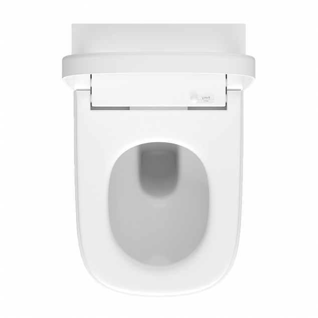 Умный унитаз VitrA V-Care (Ви-Кеар) 5674B003-6194, Comfort, подвесной, безободковый, Rim-ex (Рим-экс) с автоматическим сиденьем и бидеткой, белый, санитарный фарфор, антибактериальное покрытие Hygiene (Хайджн) фото 3