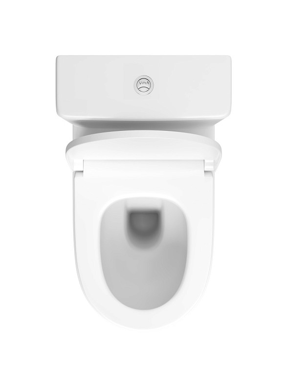 Комплект напольного унитаза Sento Rim-ex  open back, сиденье тонкое микролифт, механизм 3/6 л фото 5
