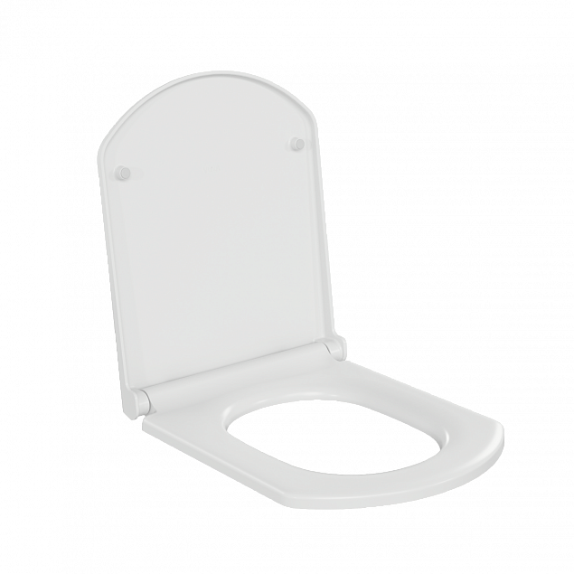 Сиденье для унитаза VitrA Serenada (Серенада) 124-003-009, квадратное белое дюропласт, с микролифтом фото 3