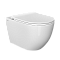 Подвесной унитаз VitrA Mia Round (Мия Раунд) 7510B003-0075, безободковый SmoothFlush (Смусфлаш), белый, санитарный фарфор, антибактериальное покрытие Hygiene (Хайджн) фото 8