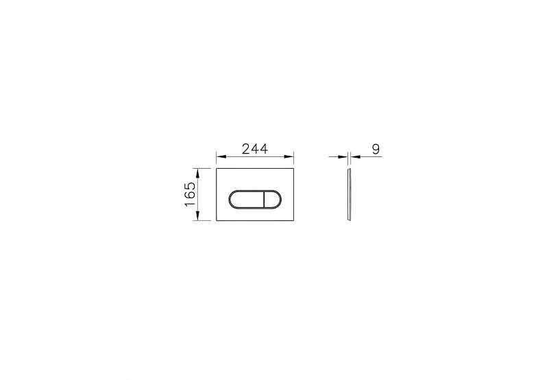 Кнопка смыва для инсталляции VitrA Root Round (Рут Раунд) 740-2224, глянцевое золото двойный смыв фото 7