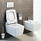 Metropole Rim-Ex Подвесной безободковый унитаз 56 см с функциями VitrAflush и VitrAfresh безободковый, с емкостью для чистящей жидкости фото 14