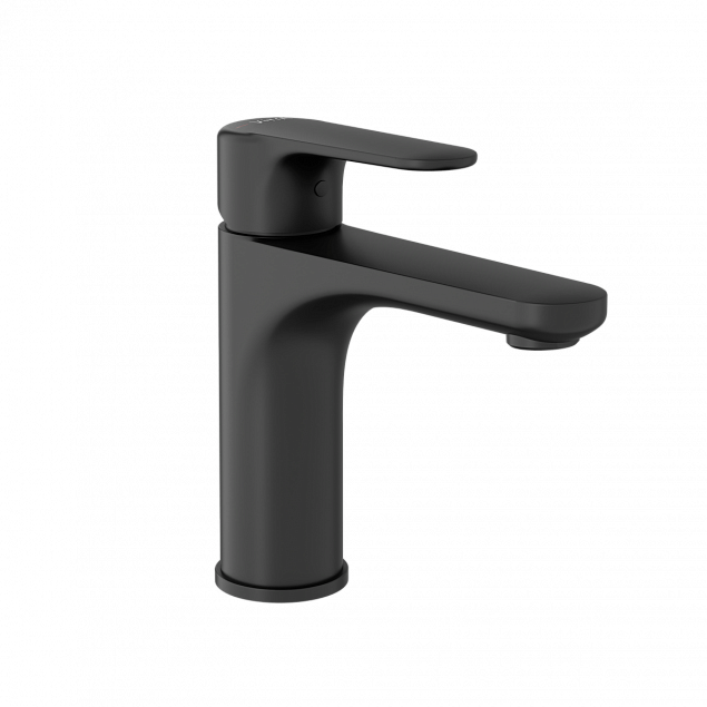 Смеситель для раковины VitrA Root Round (Рут Раунд) A4270636EXP, однорычажный, матовый черный, латунь фото 1