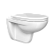 Подвесной унитаз VitrA S10 7855B003-0075 без сиденья, безободковый SpinFlush, белый, санитарный фарфор, антибактериальное покрытие Hygiene (Хайджн) фото 8