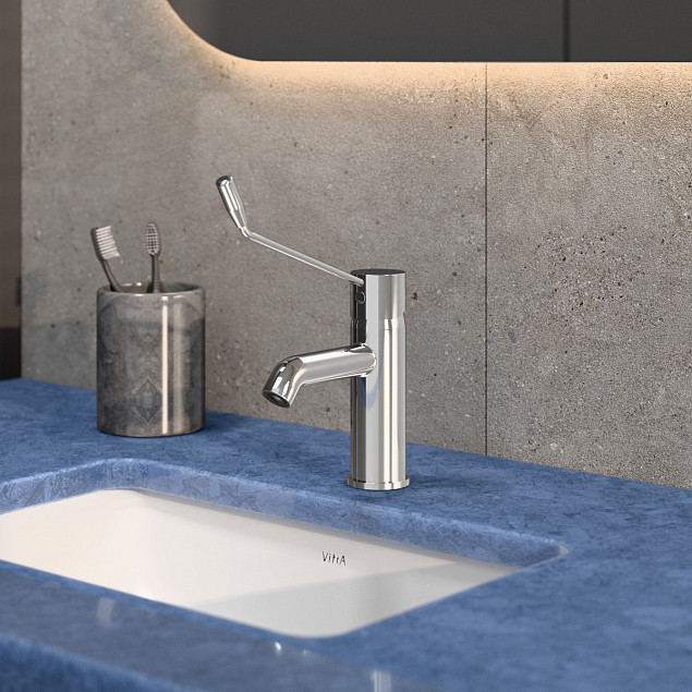 Смеситель для раковины VitrA Minimax S (Минимакс С) A42312WSA, однорычажный, хром, латунь фото 6