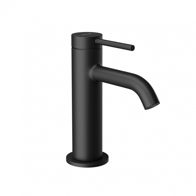 Смеситель для раковины VitrA Minimax Round (Минимакс Раунд) A4353036EXP, однорычажный, матовый черный, латунь фото 1