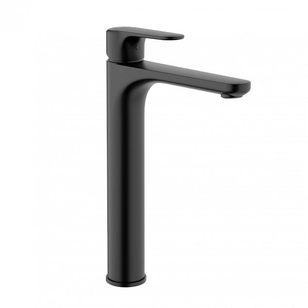 Смеситель для раковины VitrA Root Round (Рут Раунд) A4270736EXP, однорычажный, матовый черный, латунь фото 1
