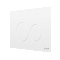 Кнопка смыва для инсталляции VitrA Origin (Ориджин) 740-2400, глянцевая, белая двойный смыв фото 7
