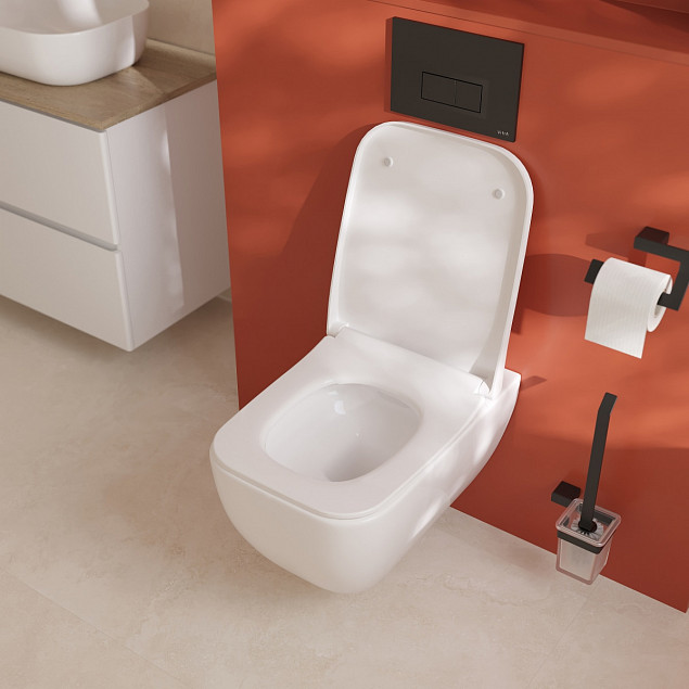 Инсталляция с унитазом VitrA Shift (Шифт) 9855B003-7207, комплект 3 в 1, с сиденьем микролифт, безободковый, Rim-ex (Рим-экс) фото 12