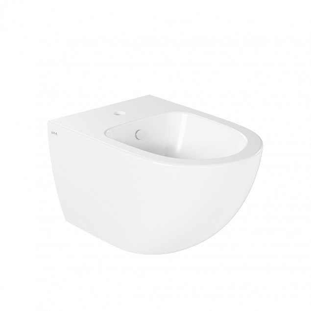 Биде VitrA Sento (Сенто) 4338B003-1046, подвесное, белое, с отверстием под смеситель, покрытие Hygiene (Хайджн) фото 1