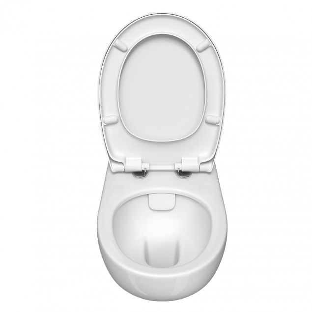 Подвесной унитаз VitrA Conforma (Конформа) 5810B003-6234, безободковый дюропласт, белый глянец санитарный фарфор, антибактериальное покрытие Hygiene (Хайджн) фото 4