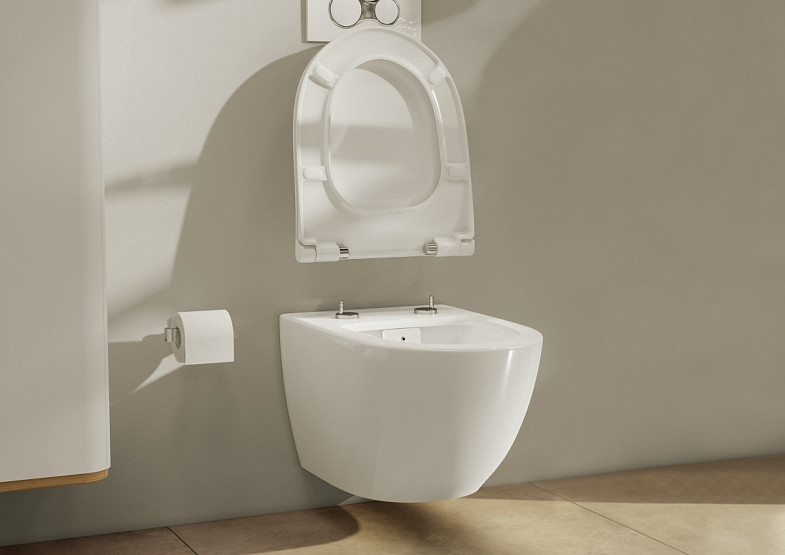 Сиденье для унитаза VitrA Integra (Интегра) 131-003-009, круглое белое дюропласт, с микролифтом фото 7