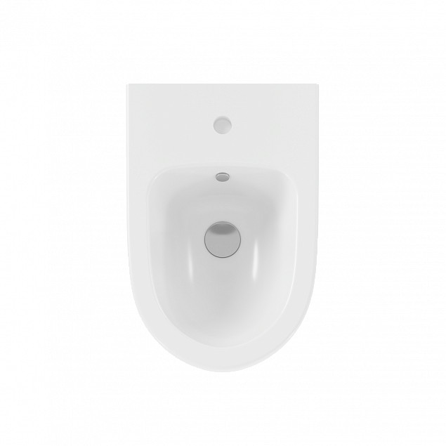 Биде VitrA Sento (Сенто) 4338B003-1046, подвесное, белое, с отверстием под смеситель, покрытие Hygiene (Хайджн) фото 3