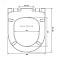 Безободковый унитаз VitrA Integra Round L-box с толстой 
дюропластовой крышкой 
микролифт, кнопка Матовый хром фото 18