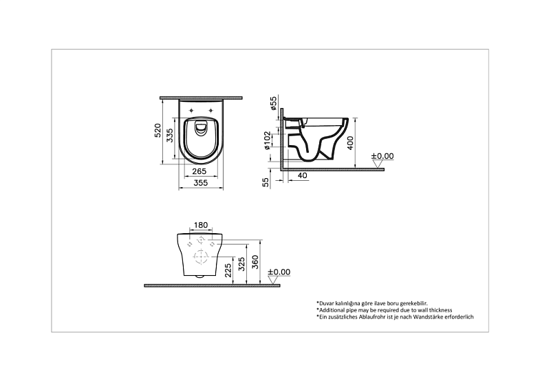 VitrA Harmony комплект подвесного унитаза 4 в 1 (унитаз, инсталляция, панель смыва, сиденье) фото 23