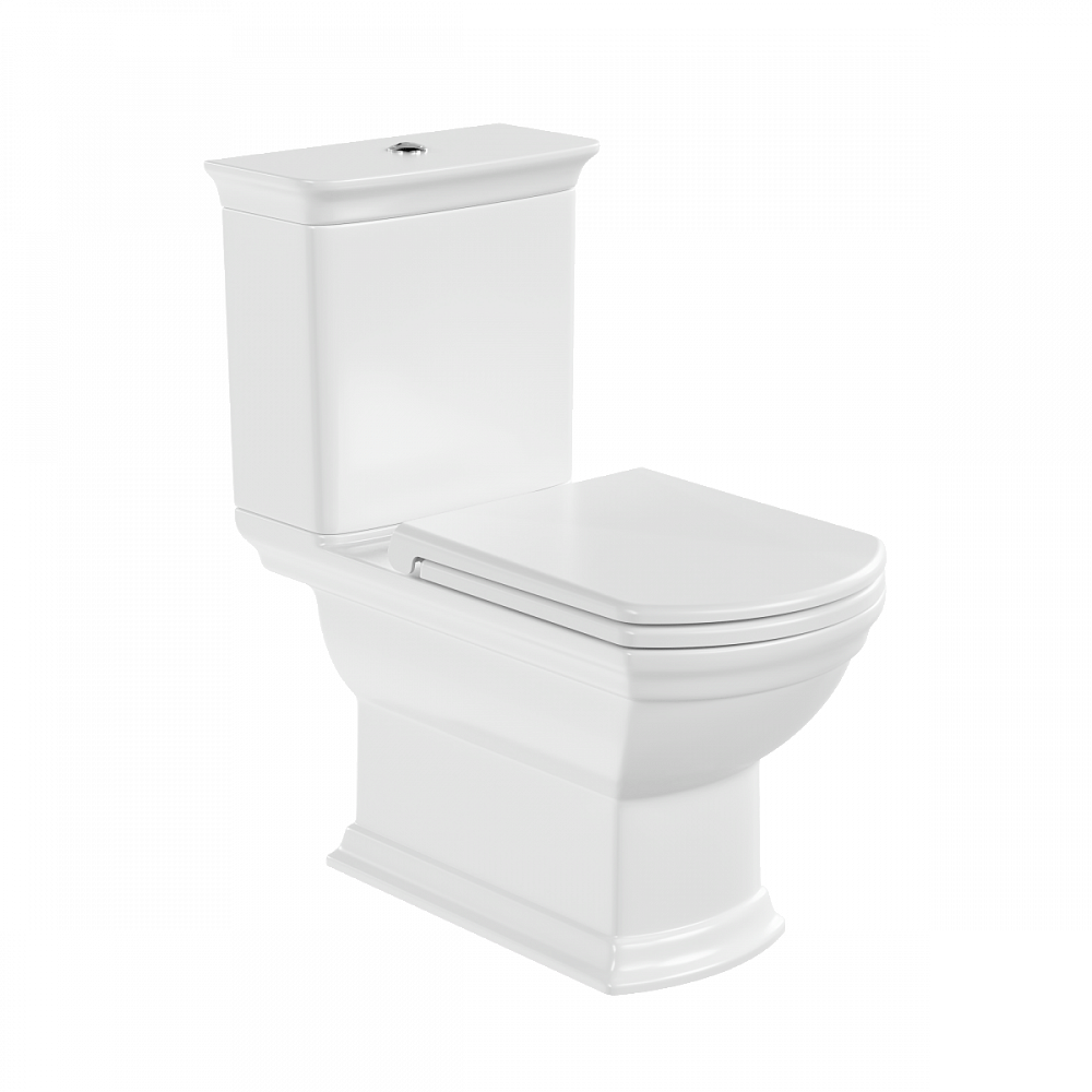 Унитаз-компакт напольный VitrA Serenada (Серенада) 9722B003-7205, с сиденьем микролифт, белый, санитарный фарфор