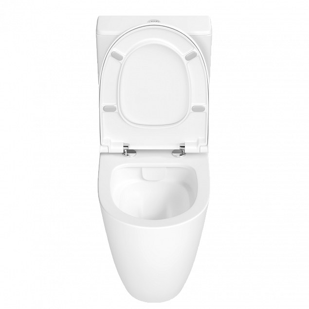 Унитаз-компакт напольный VitrA Sento (Сенто) 9830B003-7204, с сиденьем микролифт, белый, санитарный фарфор, антибактериальное покрытие Hygiene (Хайджн) фото 4