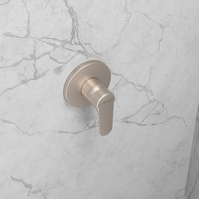 Встраиваемый смеситель для ванны VitrA Root Round (Рут Раунд) A4272834EXP, брашированный никель фото 6