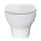 Подвесной унитаз VitrA Zentrum Round (Зентрум Раунд) 7786B003-0075, безободковый SmoothFlush (Смусфлаш), белый, санитарный фарфор, антибактериальное покрытие Hygiene (Хайджн) фото 9