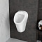 Писсуар VitrA Arkitekt (Аркитект) 6202B003-0198, настенный с внешним подключением сверху, белый, антибактериальное покрытие Hygiene (Хайджн) фото 11