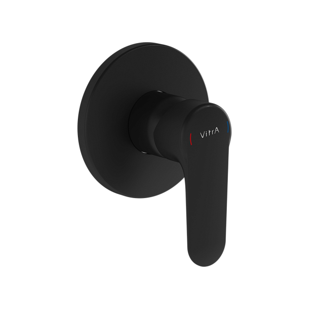 Встроенный смеситель Root Round для душа, матовый черный фото 2