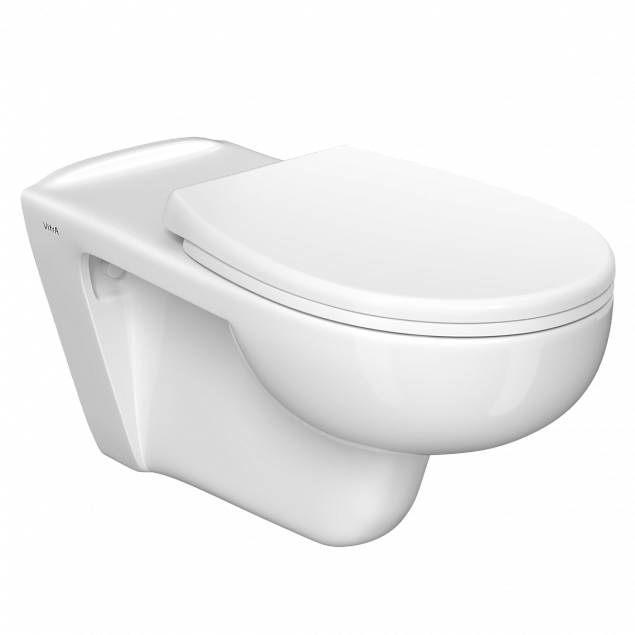 Подвесной унитаз VitrA Conforma (Конформа) 5810B003-6234, безободковый дюропласт, белый глянец санитарный фарфор, антибактериальное покрытие Hygiene (Хайджн) фото 1