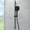Душевая стойка VitrA Core Square (Кор Скуэр) A4591736EXP, с ручным душем, без смесителя, матовая черная фото 10