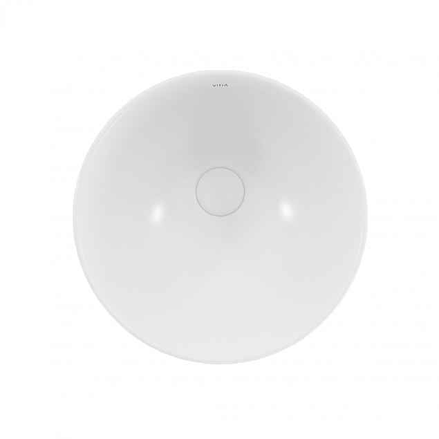 Раковина чаша VitrA Geo (Гео) 7421B003-0016, 38 x 38 см, накладная, белая, антибактериальное покрытие Hygiene (Хайджн) фото 3