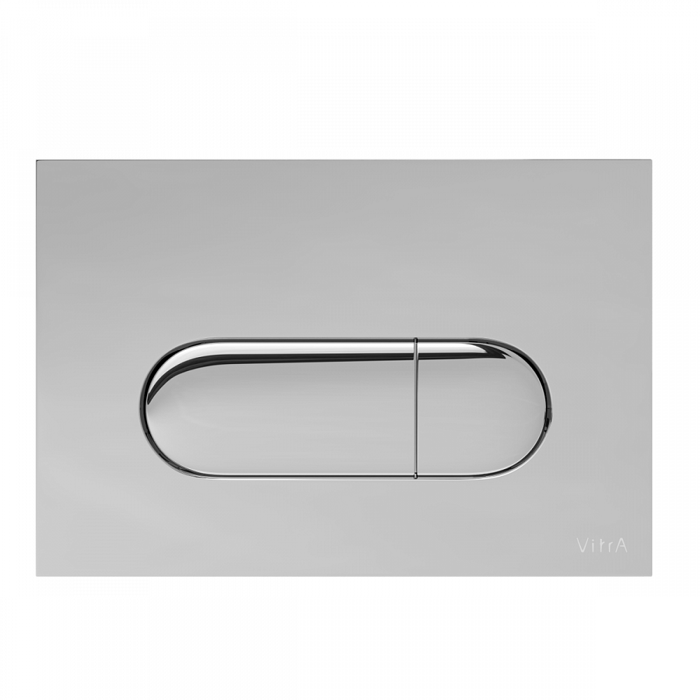 Кнопка смыва для инсталляции VitrA Root Round (Рут Раунд) 740-2280, глянцевая, хром двойный смыв