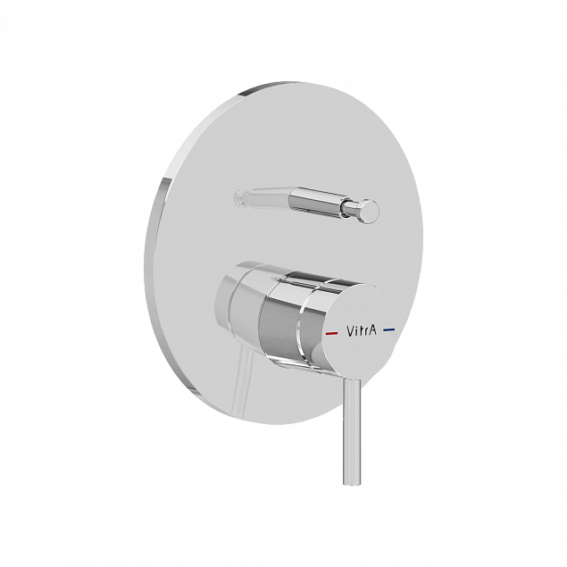 Minimax Round Встраиваемый смеситель для ванны/душа, хром. Скрытая часть A41949 заказывается отдельно фото 1
