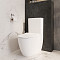 Унитаз-компакт напольный VitrA Sento (Сенто) 9830B003-7203, с сиденьем микролифт, белый, санитарный фарфор, антибактериальное покрытие Hygiene (Хайджн) фото 14