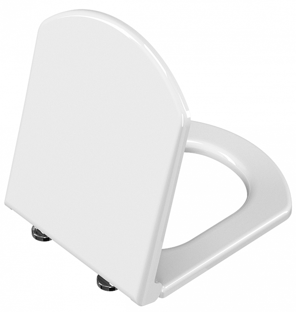 Сиденье для унитаза VitrA Serenada (Серенада) 124-003-009, квадратное белое дюропласт, с микролифтом