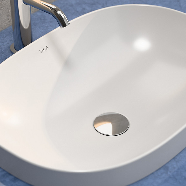 Донный клапан VitrA A45148, для раковины, с переливом, хром фото 3