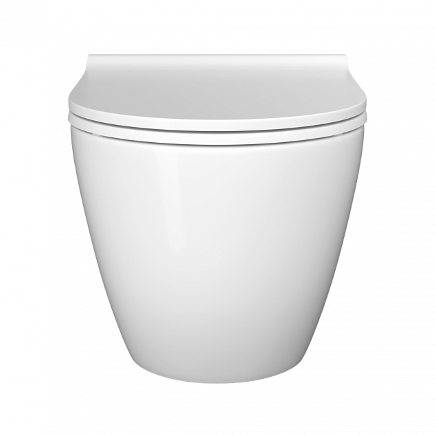 Инсталляция с унитазом VitrA Mia Round (Мия Раунд) 9873B003-7205, комплект 3 в 1, с сиденьем микролифт, безободковый фото 3