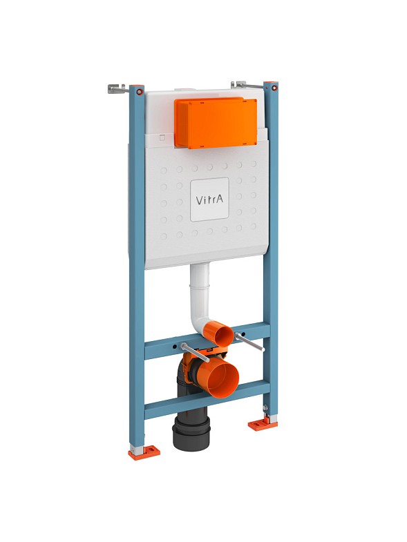 VitrA Normus L-box комплект с крышкой термопласт, панель смыва белая фото 4