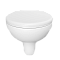 Подвесной унитаз VitrA Normus (Нормус) 6855B003-0101, ободковый Open-Rim, белый, санитарный фарфор, антибактериальное покрытие Hygiene (Хайджн) фото 9