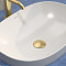 Донный клапан VitrA Origin Classic (Ориджин Классик) A4514925, нажимной для раковины, с переливом, брашированное золото фото 7