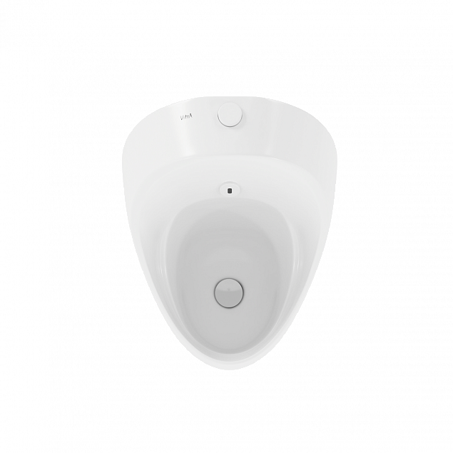 Писсуар VitrA Arkitekt Urinal (Аркитект Уринал) 5999B003-5555, настенный, белый с сенсором, антибактериальное покрытие Hygiene (Хайджн) фото 3