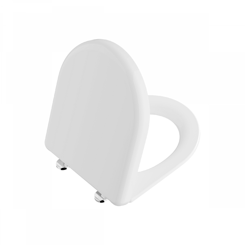 Сиденье для унитаза VitrA Liquid (Ликвид) 137-003-009, круглое белое дюропласт, с микролифтом