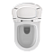 Подвесной унитаз VitrA Zentrum Round (Зентрум Раунд) 7786B003-0075, безободковый SmoothFlush (Смусфлаш), белый, санитарный фарфор, антибактериальное покрытие Hygiene (Хайджн) фото 11